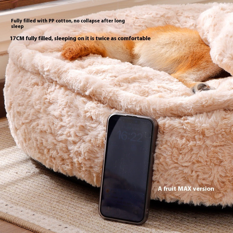 Removable & Washable Pet Bed – Soft Dog & Cat Sleeping Bed