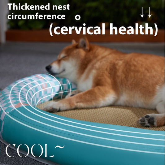 Cooling Pet Mat Bed for Dogs & Cats Oval Summer Cooling Pad Pet Nest