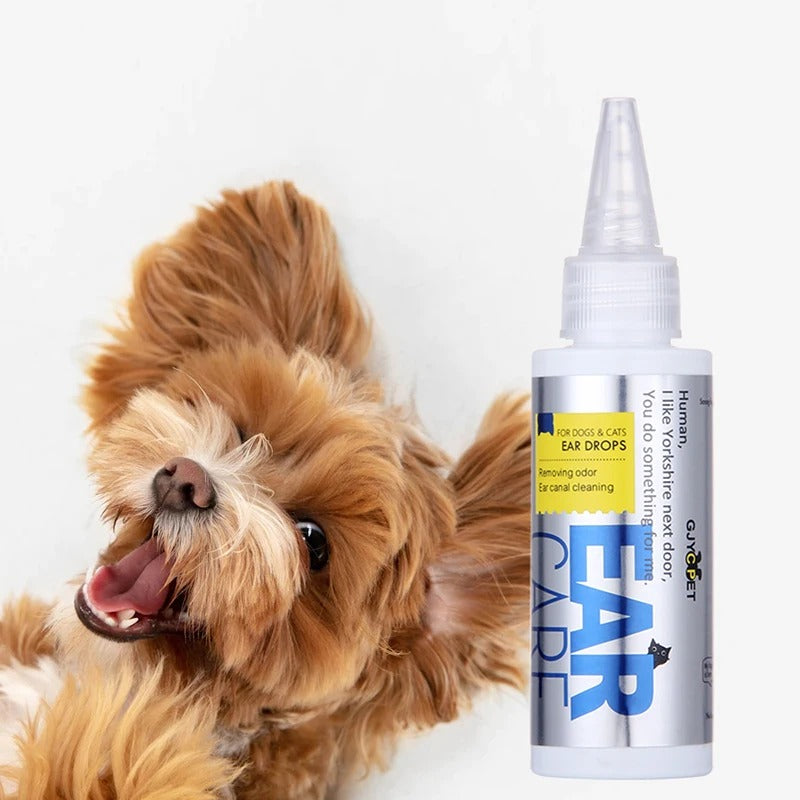Pet Ear Cleaning Drops – Ear Care Solution for Dogs & Cats (60ml)