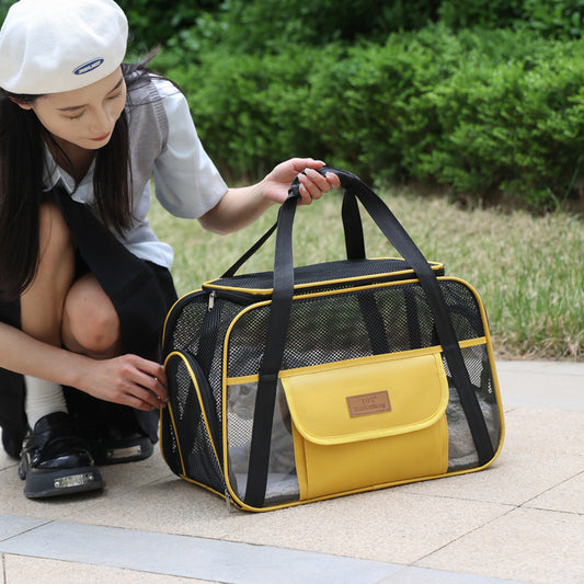 Breathable Oxford Cloth Pet Carrier Shoulder Bag for Small Dogs & Cats – Portable Pet Sling Bag