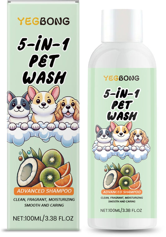 Pet Shampoo for Cats & Dogs – Gentle Cleaning Grooming Shampoo for Pets