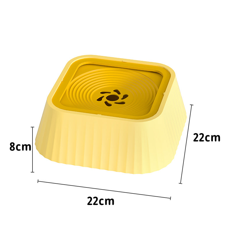 No Spill Floating Pet Water Bowl – Anti Splash Dog & Cat Drinking Bowl (Dry Mouth Design)