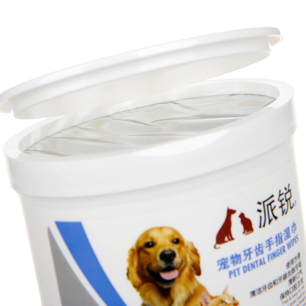 Pet Dental Cleaning Wipes for Cats & Dogs – Teeth Cleaning & Pet Grooming Wipes