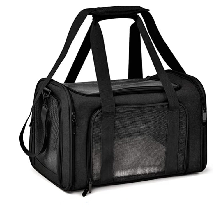 Portable Cat & Dog Travel Carrier Bag – Breathable Pet Carry Shoulder Bag for Small Pets