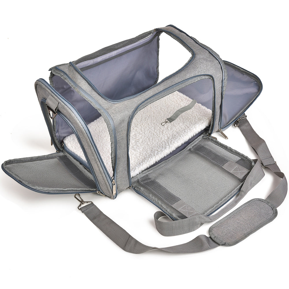 Portable Cat & Dog Travel Carrier Bag – Breathable Pet Carry Shoulder Bag for Small Pets