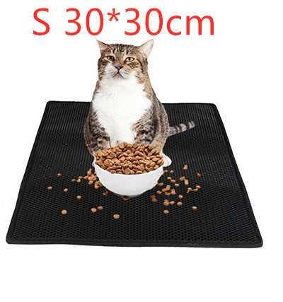 Honeycomb Cat Litter Mat – Waterproof & Urine Proof Double Layer Pad