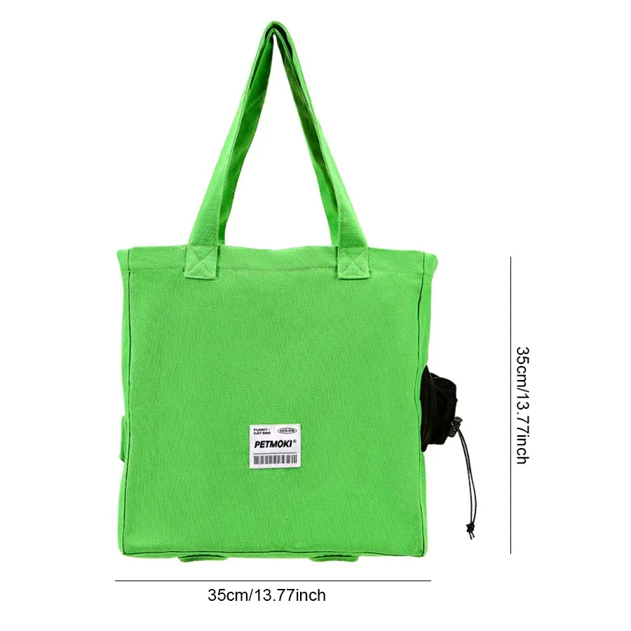 Large Capacity Pet Carrier Bag – Breathable Escape-Proof Cat & Dog Shoulder Travel Bag