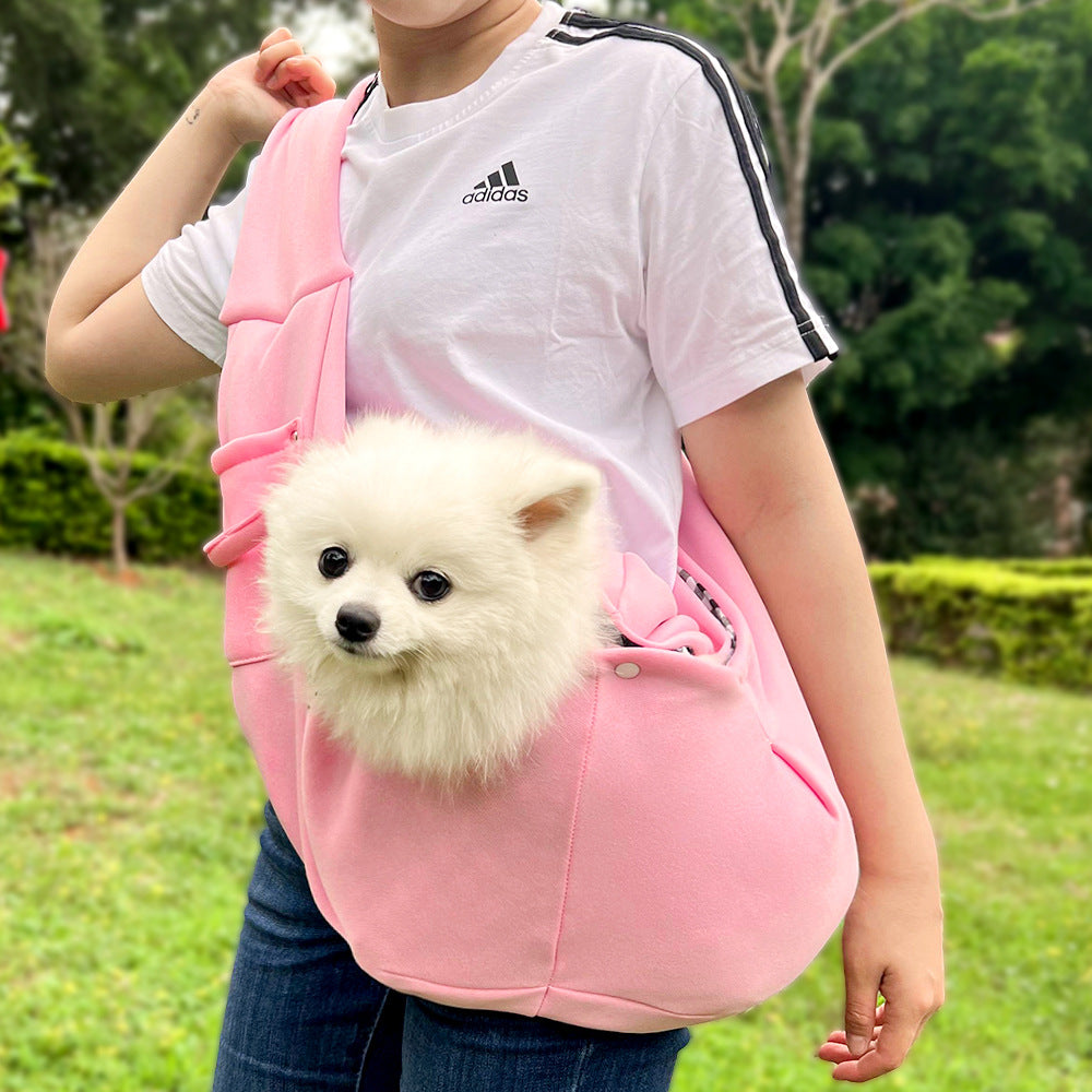 Autumn Winter Pet Carrier Crossbody Bag – Cat & Small Dog Outdoor Travel Shoulder Bag
