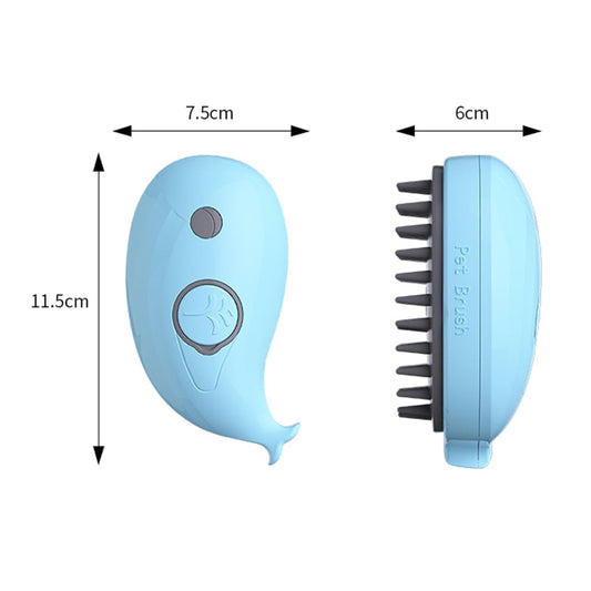 Steamy Cat Brush 3-in-1 – Pet Steam Grooming Brush with Spray & Massage