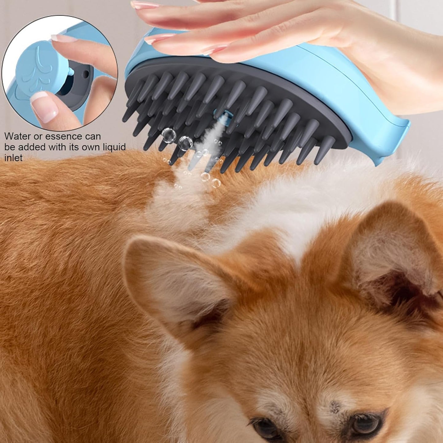 Steamy Cat Brush 3-in-1 – Pet Steam Grooming Brush with Spray & Massage