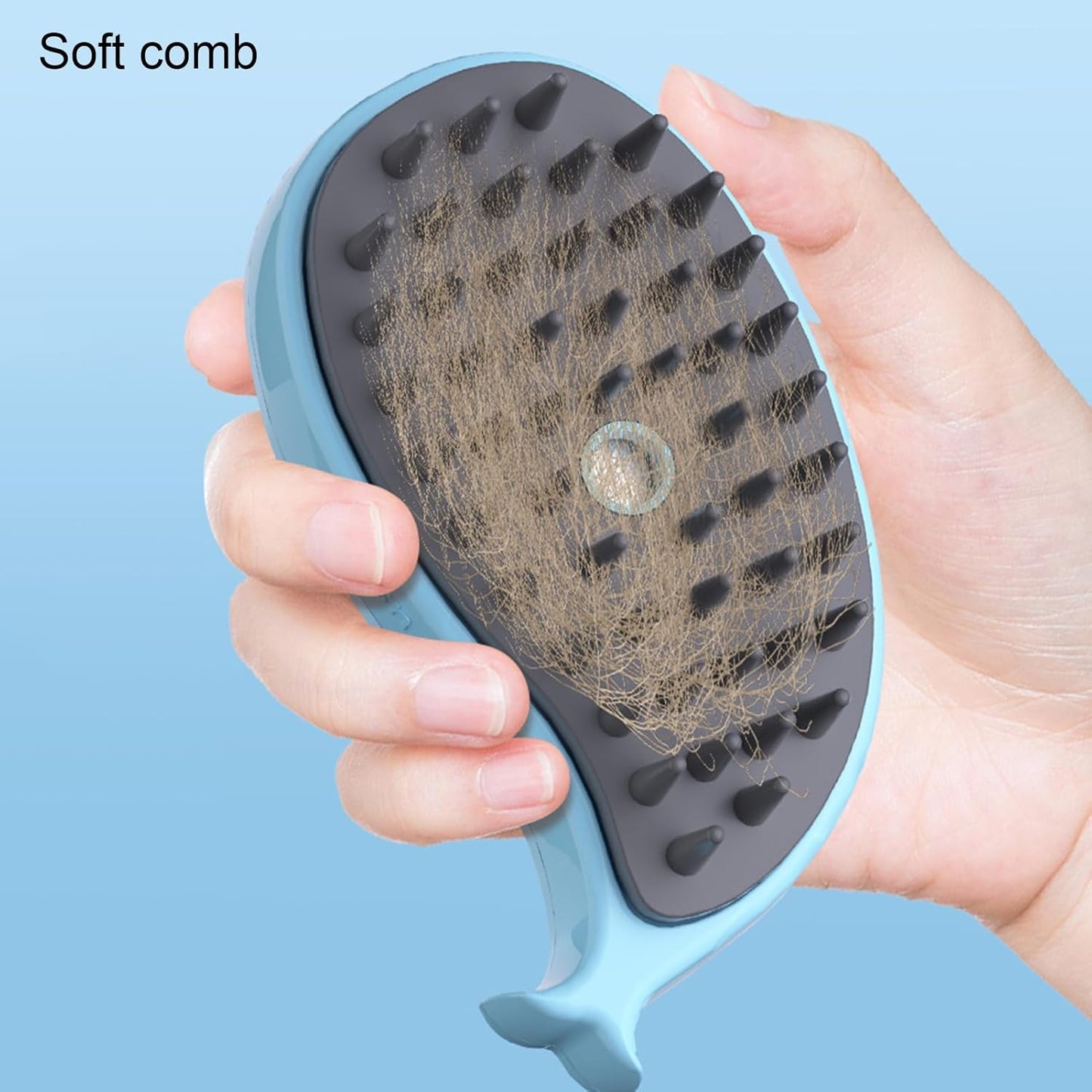 Steamy Cat Brush 3-in-1 – Pet Steam Grooming Brush with Spray & Massage