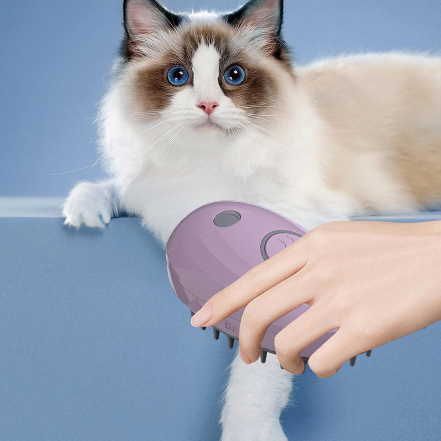 Steamy Cat Brush 3-in-1 – Pet Steam Grooming Brush with Spray & Massage