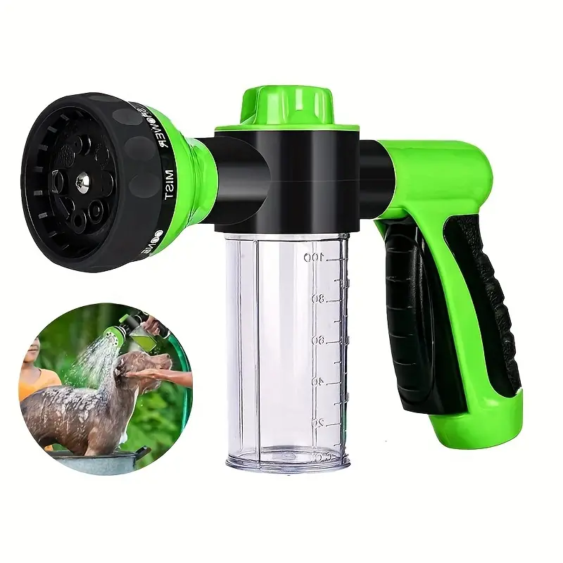 High Pressure Pet Shower Sprayer – Dog Bath Shower Brush & Grooming Comb