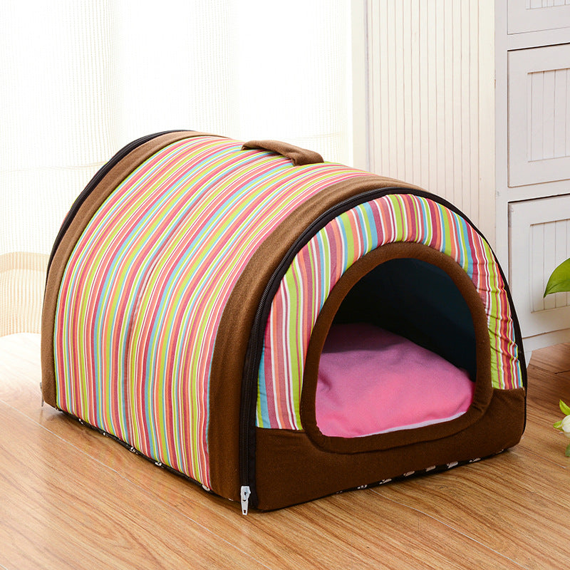 Tunnel Pet House – 2-in-1 Cat Tunnel Bed & Cozy Pet Play House