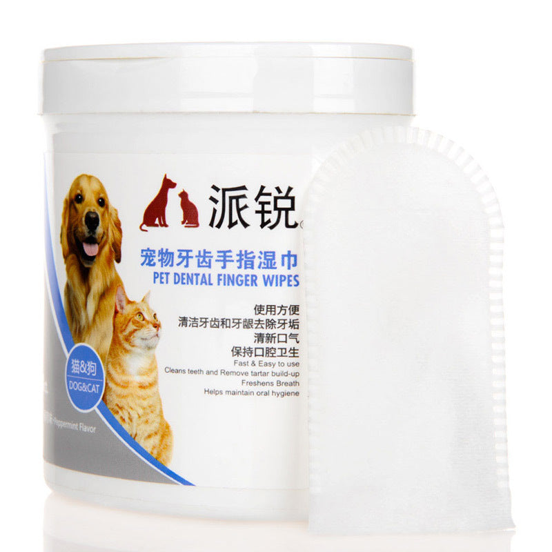 Pet Dental Cleaning Wipes for Cats & Dogs – Teeth Cleaning & Pet Grooming Wipes