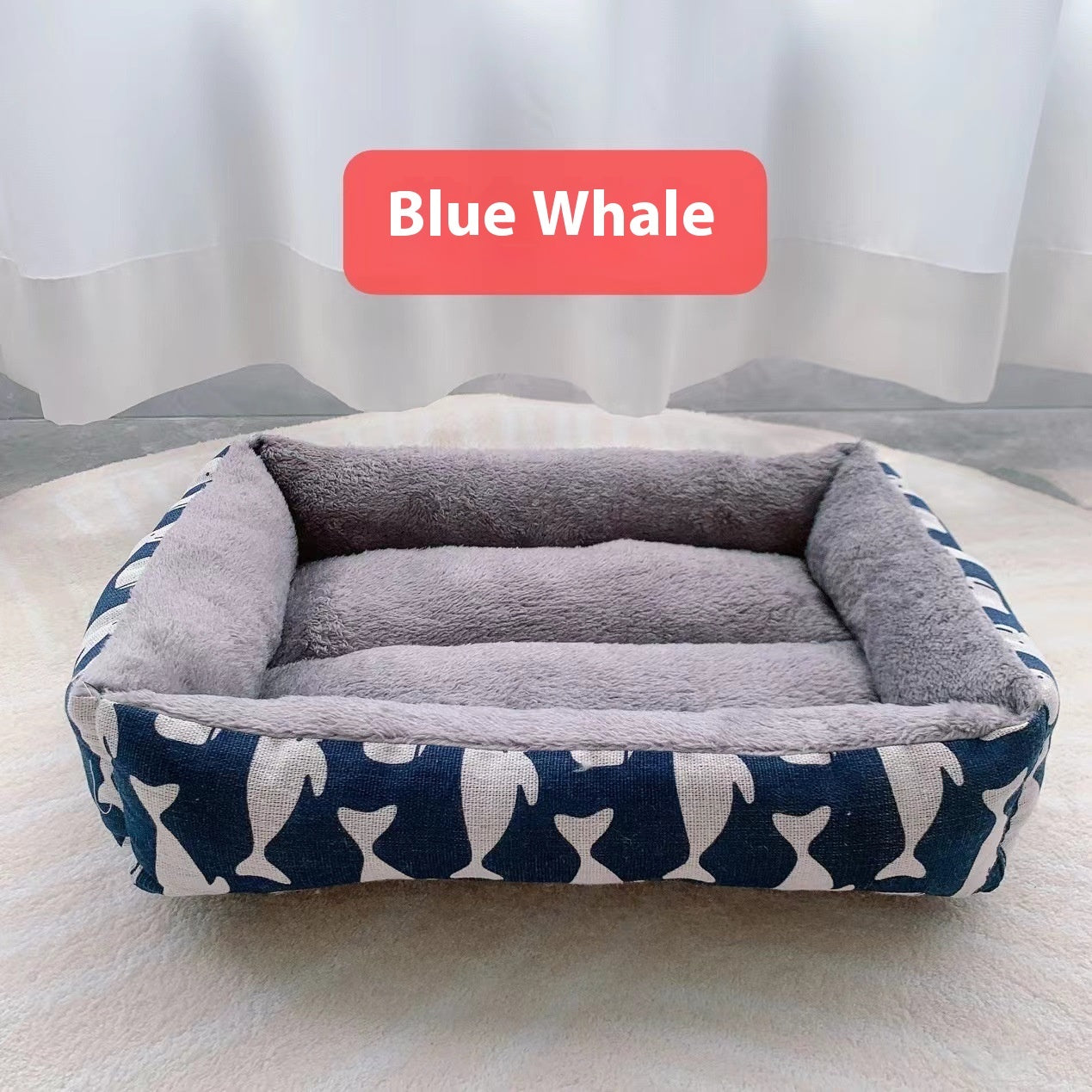 Linen Pet Bed Moisture-Proof – Soft Dog & Cat Sleeping Bed