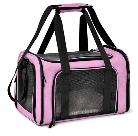 Portable Cat & Dog Travel Carrier Bag – Breathable Pet Carry Shoulder Bag for Small Pets