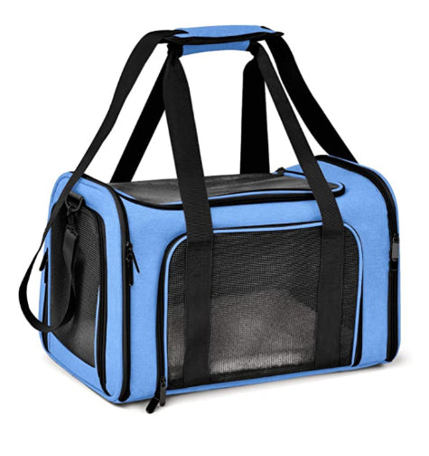 Portable Cat & Dog Travel Carrier Bag – Breathable Pet Carry Shoulder Bag for Small Pets