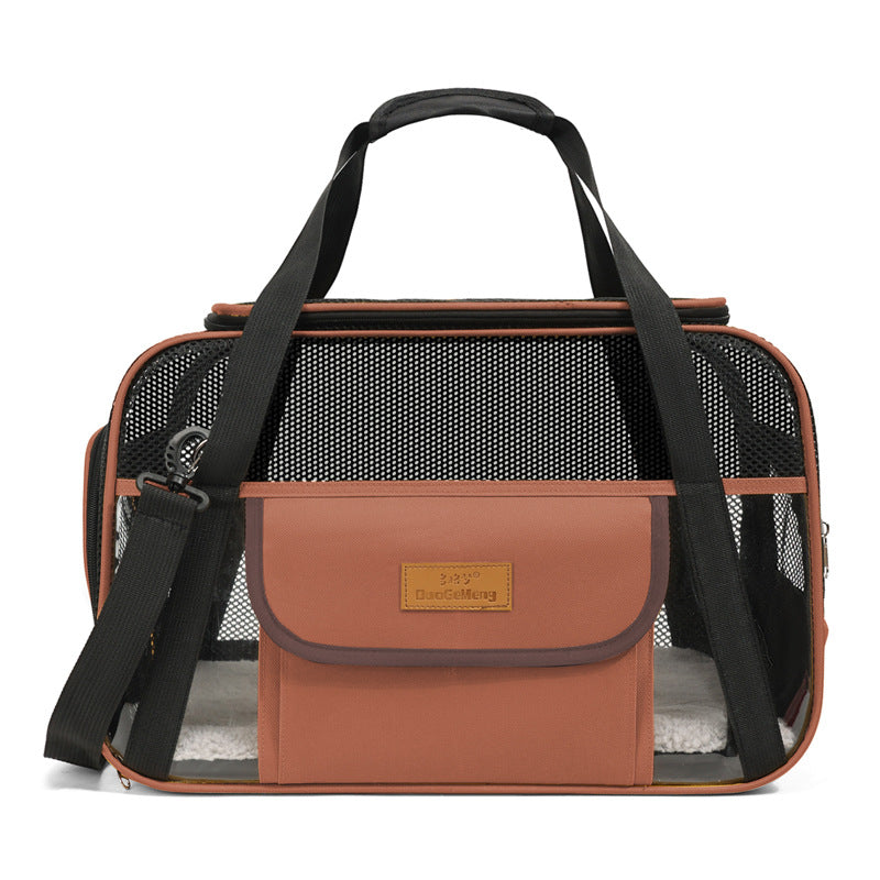 Breathable Oxford Cloth Pet Carrier Shoulder Bag for Small Dogs & Cats – Portable Pet Sling Bag