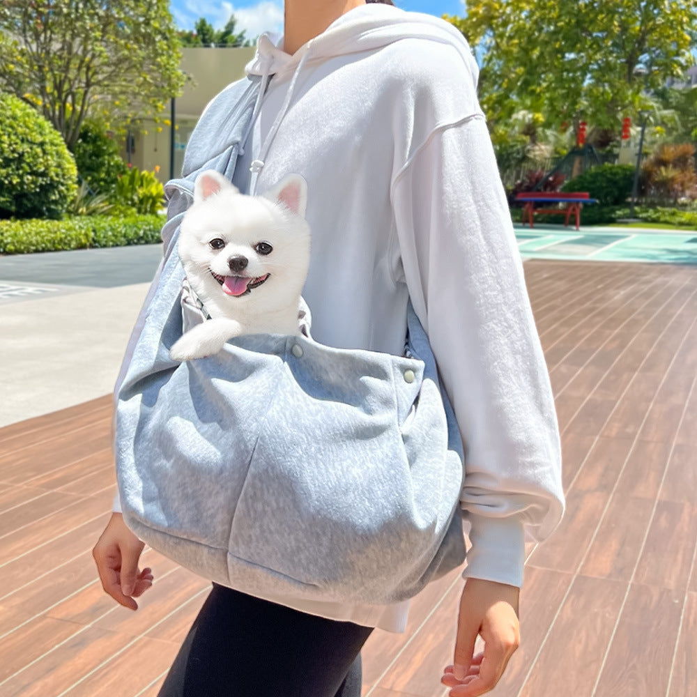 Autumn Winter Pet Carrier Crossbody Bag – Cat & Small Dog Outdoor Travel Shoulder Bag