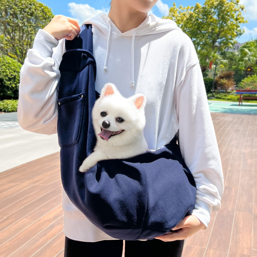 Autumn Winter Pet Carrier Crossbody Bag – Cat & Small Dog Outdoor Travel Shoulder Bag