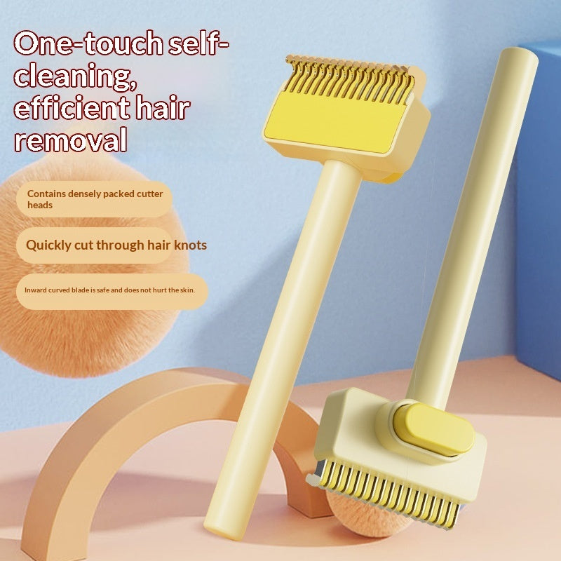 Pet Detangling Grooming Comb – Dog & Cat Hair Knot Remover Brush