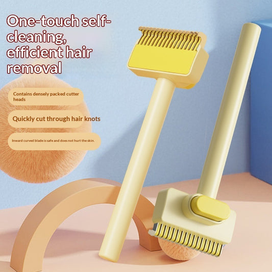 Pet Detangling Grooming Comb – Dog & Cat Hair Knot Remover Brush