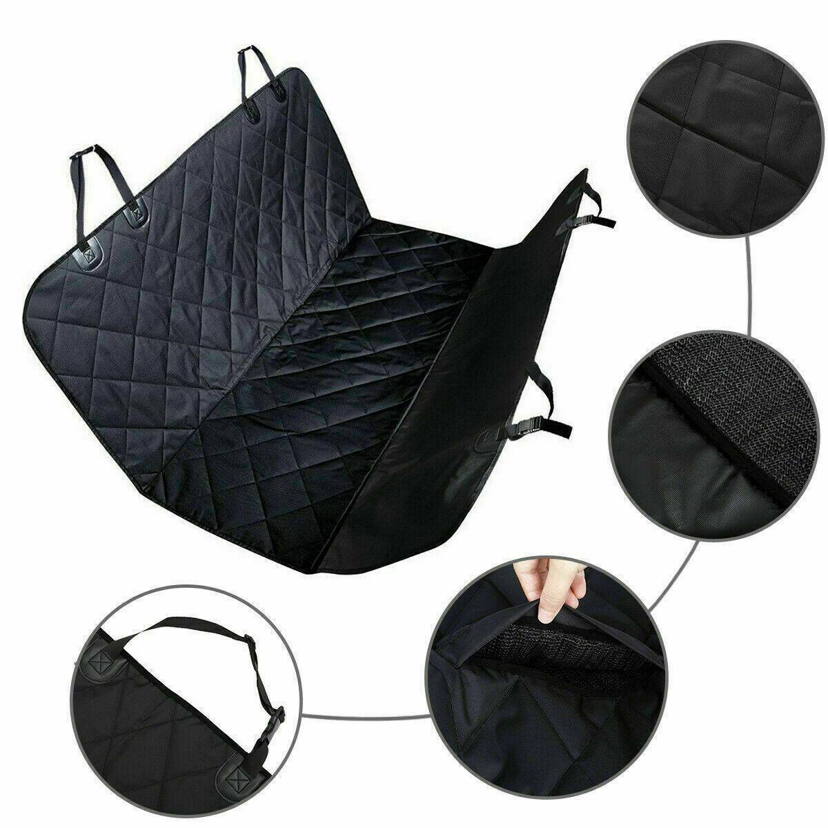 Waterproof Dog Car Seat Cover Hammock – Anti-Slip Pet Back Seat Protector for Cars, SUVs & Trucks