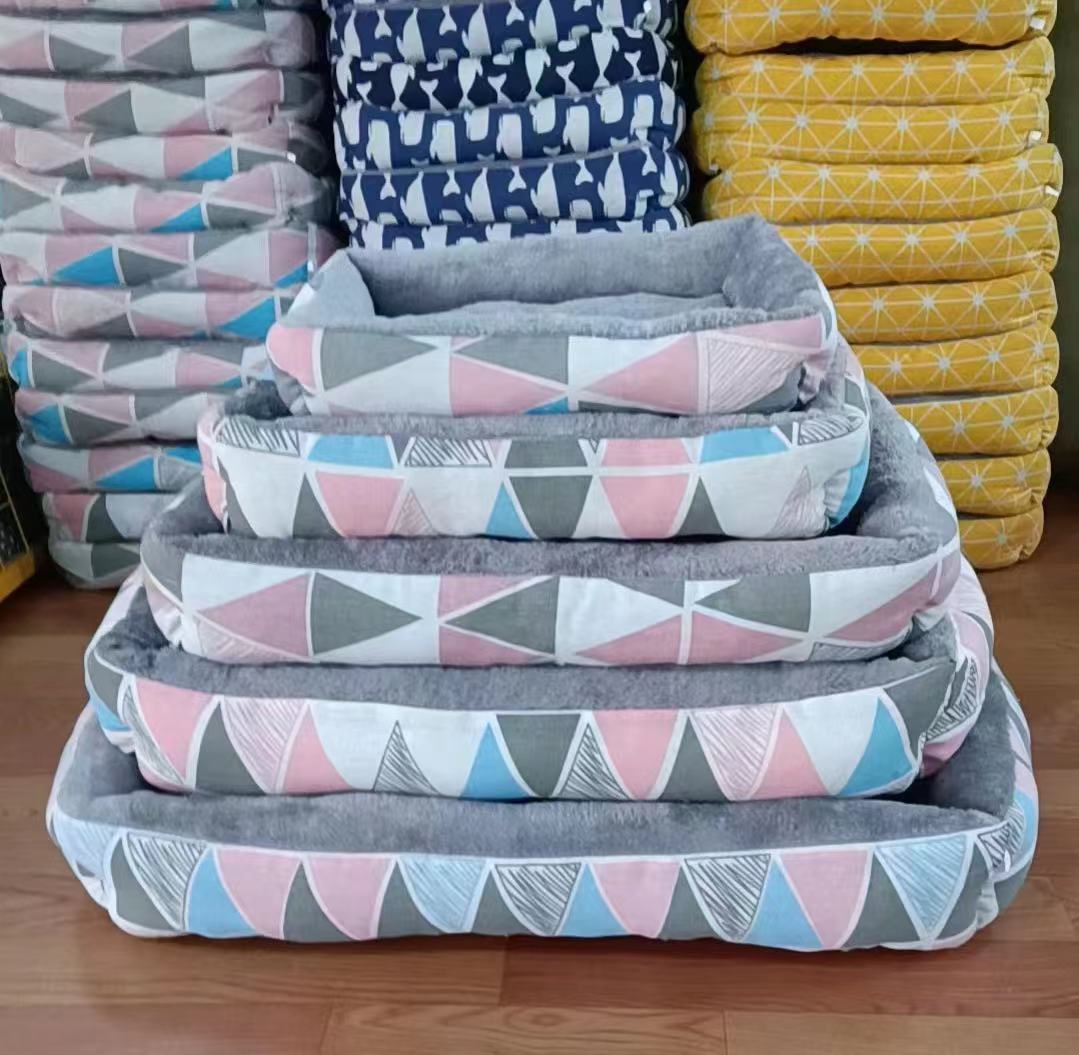 Linen Pet Bed Moisture-Proof – Soft Dog & Cat Sleeping Bed