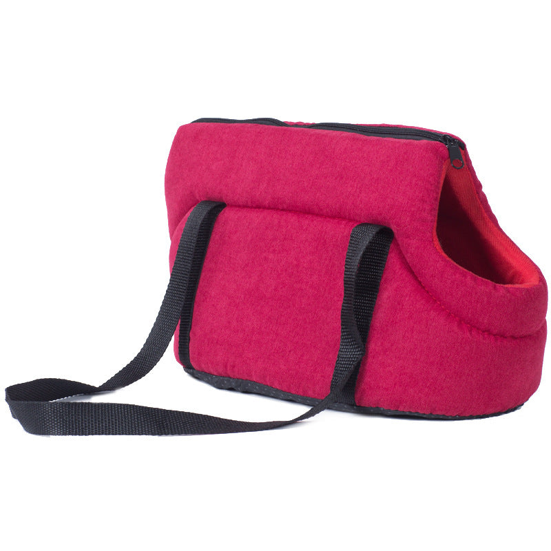 Portable Dog Carrier Bag – Breathable Mesh Travel Pet Bag for Small Dogs & Cats | Foldable & Lightweight