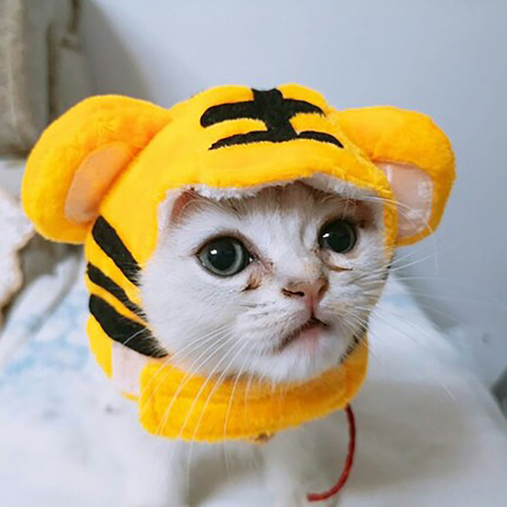 Funny Curly Hair Pet Hat for Cats & Dogs | Cute Wig Costume for Pets