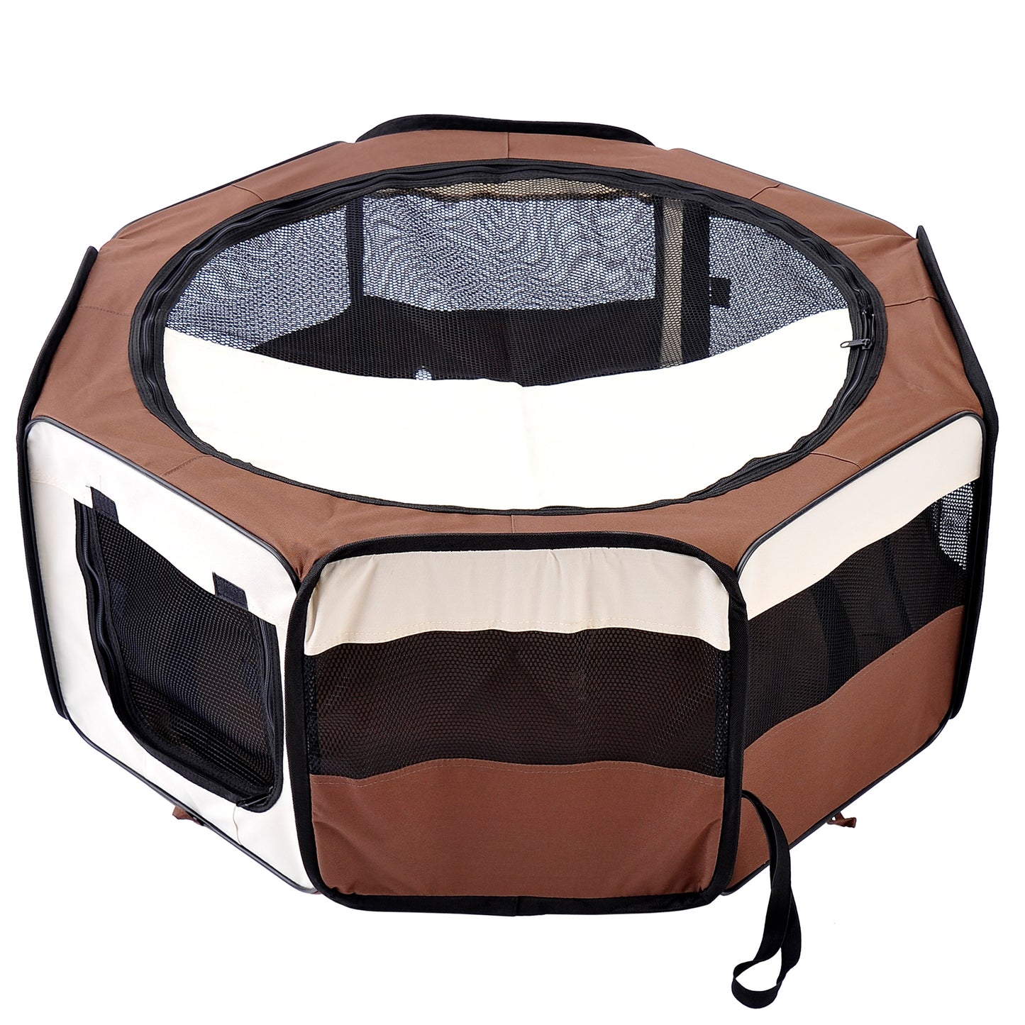 Portable Foldable Pet Playpen for Cats & Dogs – Breathable Indoor Outdoor Puppy Play Pen (90cm)