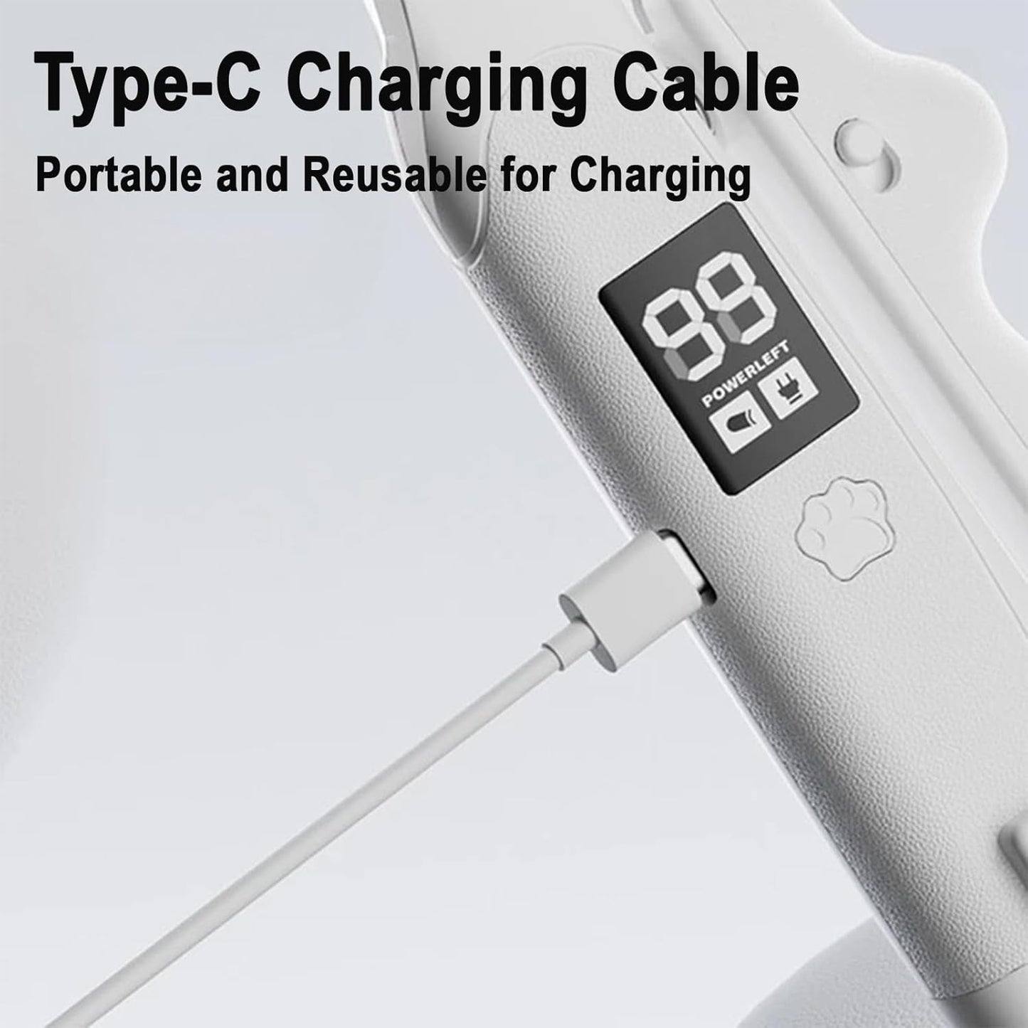 2-in-1 LED Pet Nail Clipper & Grinder – Safe Electric Nail Trimmer for Cats & Dogs