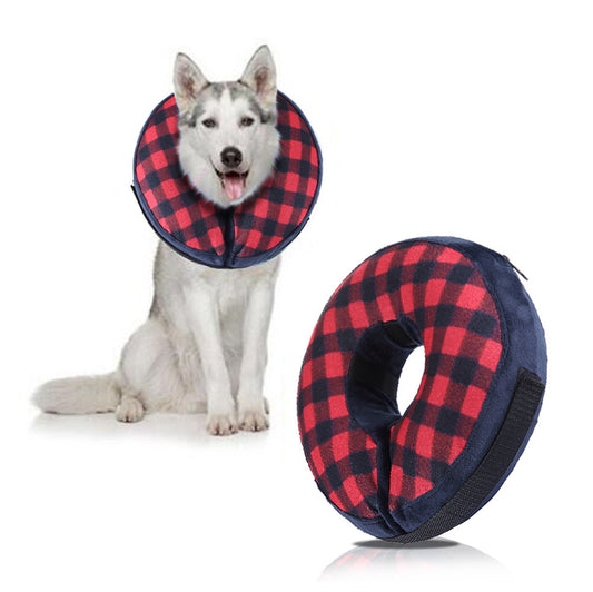 Inflatable Pet Recovery Collar – Soft Protective Cone for Dogs & Cats