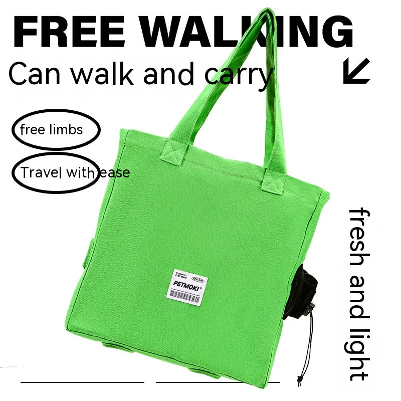Large Capacity Pet Carrier Bag – Breathable Escape-Proof Cat & Dog Shoulder Travel Bag