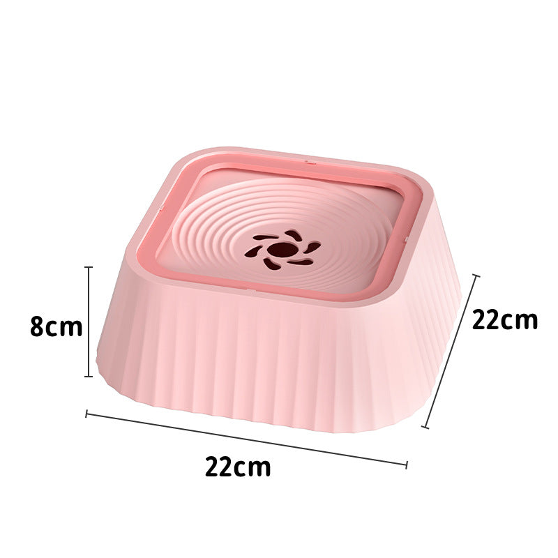 No Spill Floating Pet Water Bowl – Anti Splash Dog & Cat Drinking Bowl (Dry Mouth Design)