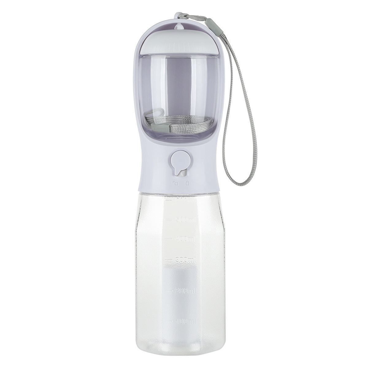 3-in-1 Portable Pet Water Bottle – Dog & Cat Travel Feeder with Poop Bag Dispenser