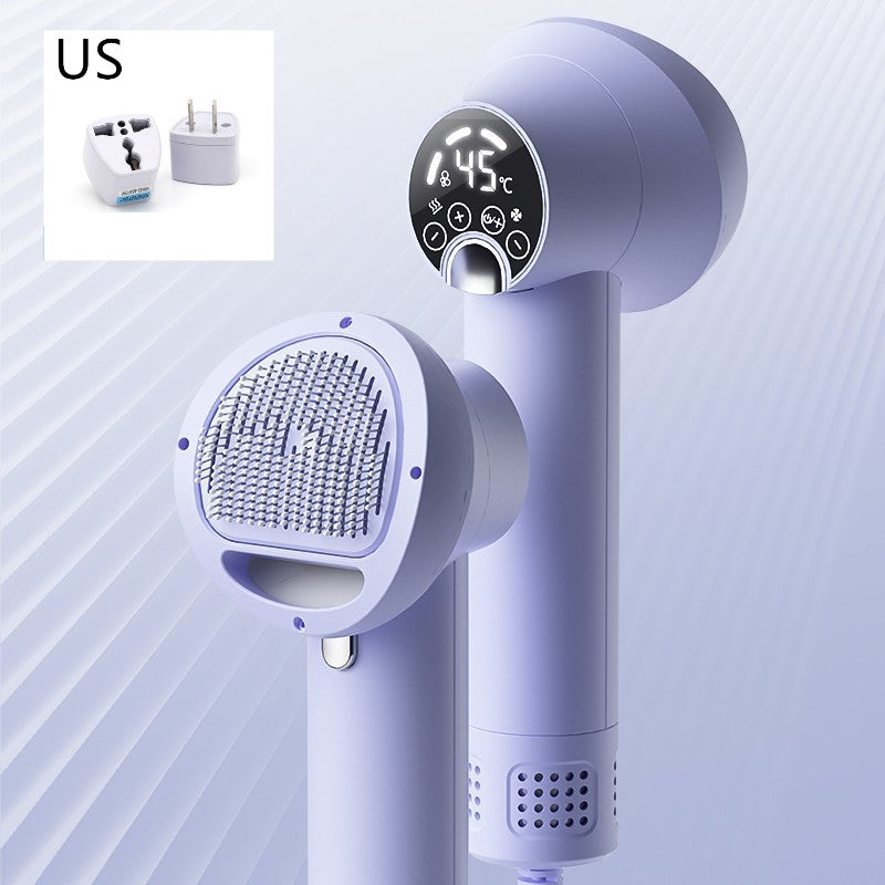 Smart Pet Hair Dryer & Grooming Comb – Silent Dog & Cat Blow Dryer Brush