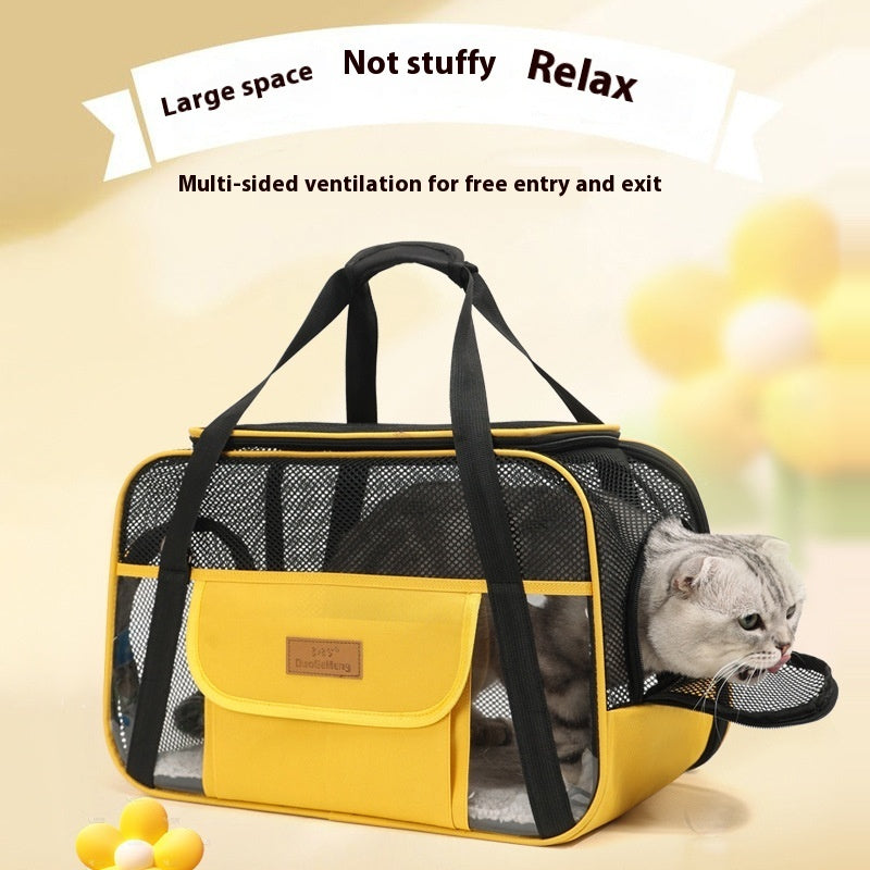 Breathable Oxford Cloth Pet Carrier Shoulder Bag for Small Dogs & Cats – Portable Pet Sling Bag