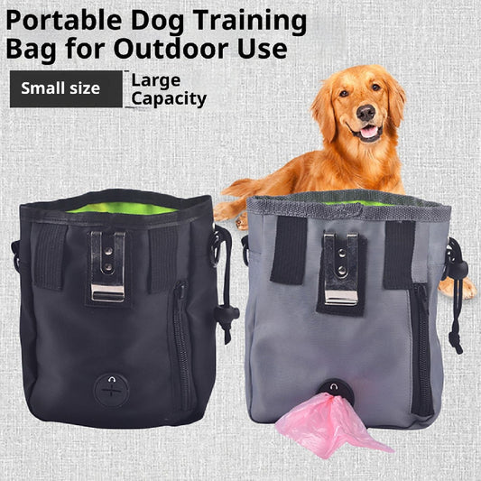 Portable Pet Training Treat Bag – Hands Free Dog Snack Pouch for Walking & Training