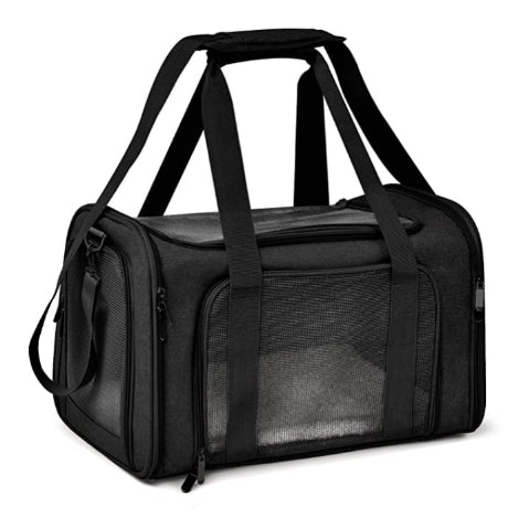 Portable Cat & Dog Travel Carrier Bag – Breathable Pet Carry Shoulder Bag for Small Pets