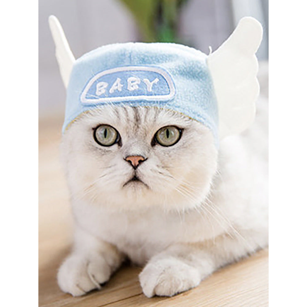 Funny Curly Hair Pet Hat for Cats & Dogs | Cute Wig Costume for Pets