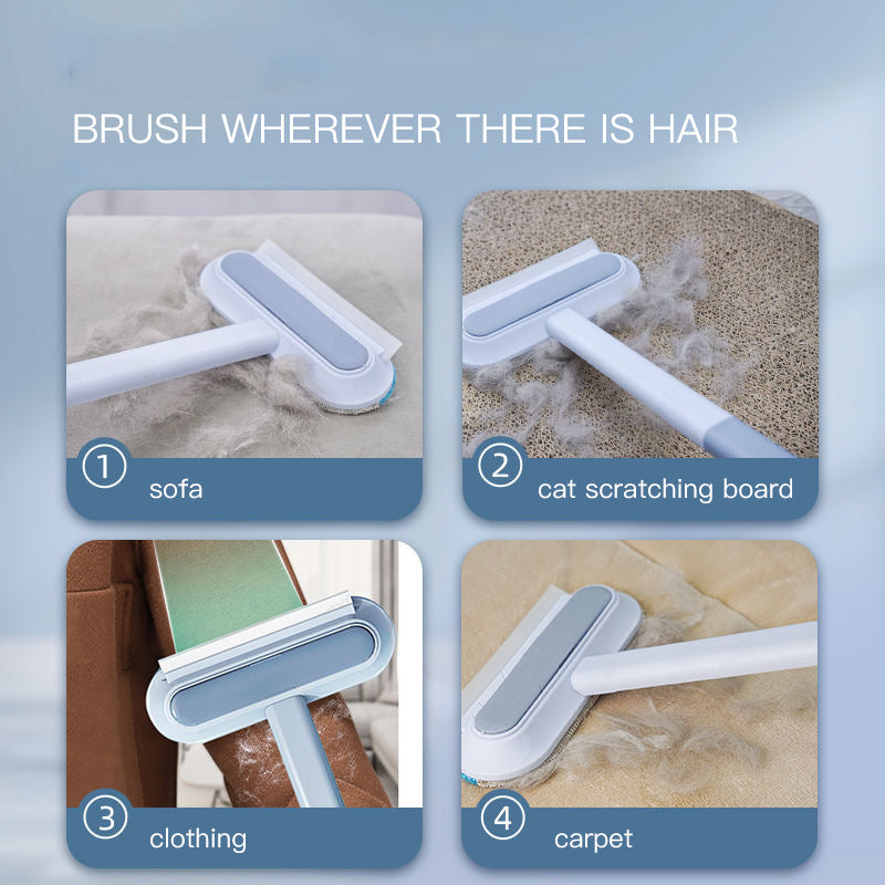4-in-1 Multifunctional Pet Hair Removal Brush | Dog & Cat Hair Cleaner | Window & Screen Cleaner Gadget
