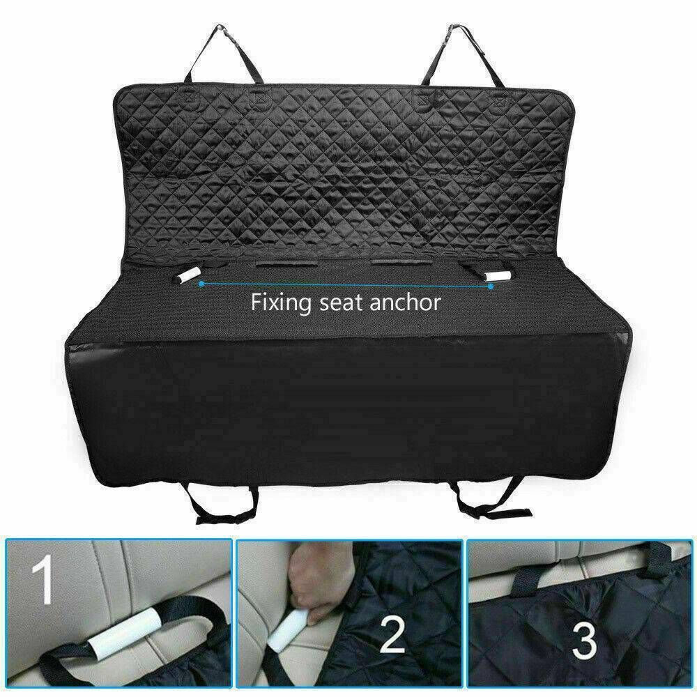 Waterproof Dog Car Seat Cover Hammock – Anti-Slip Pet Back Seat Protector for Cars, SUVs & Trucks