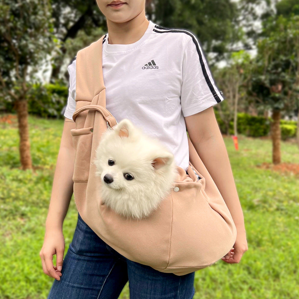 Autumn Winter Pet Carrier Crossbody Bag – Cat & Small Dog Outdoor Travel Shoulder Bag