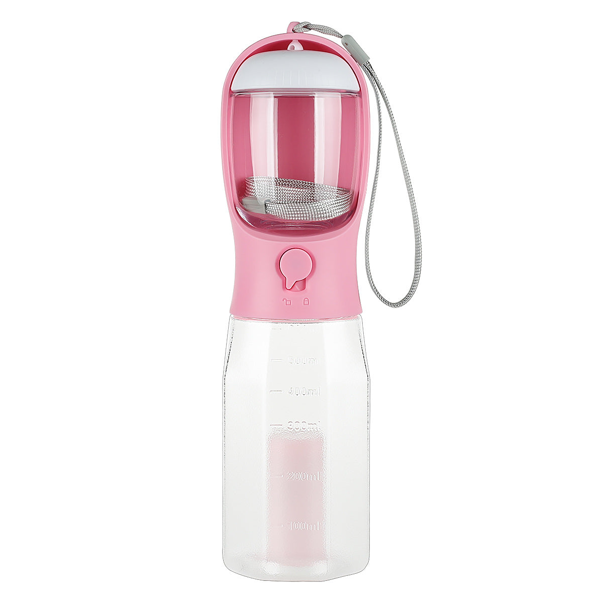 3-in-1 Portable Pet Water Bottle – Dog & Cat Travel Feeder with Poop Bag Dispenser