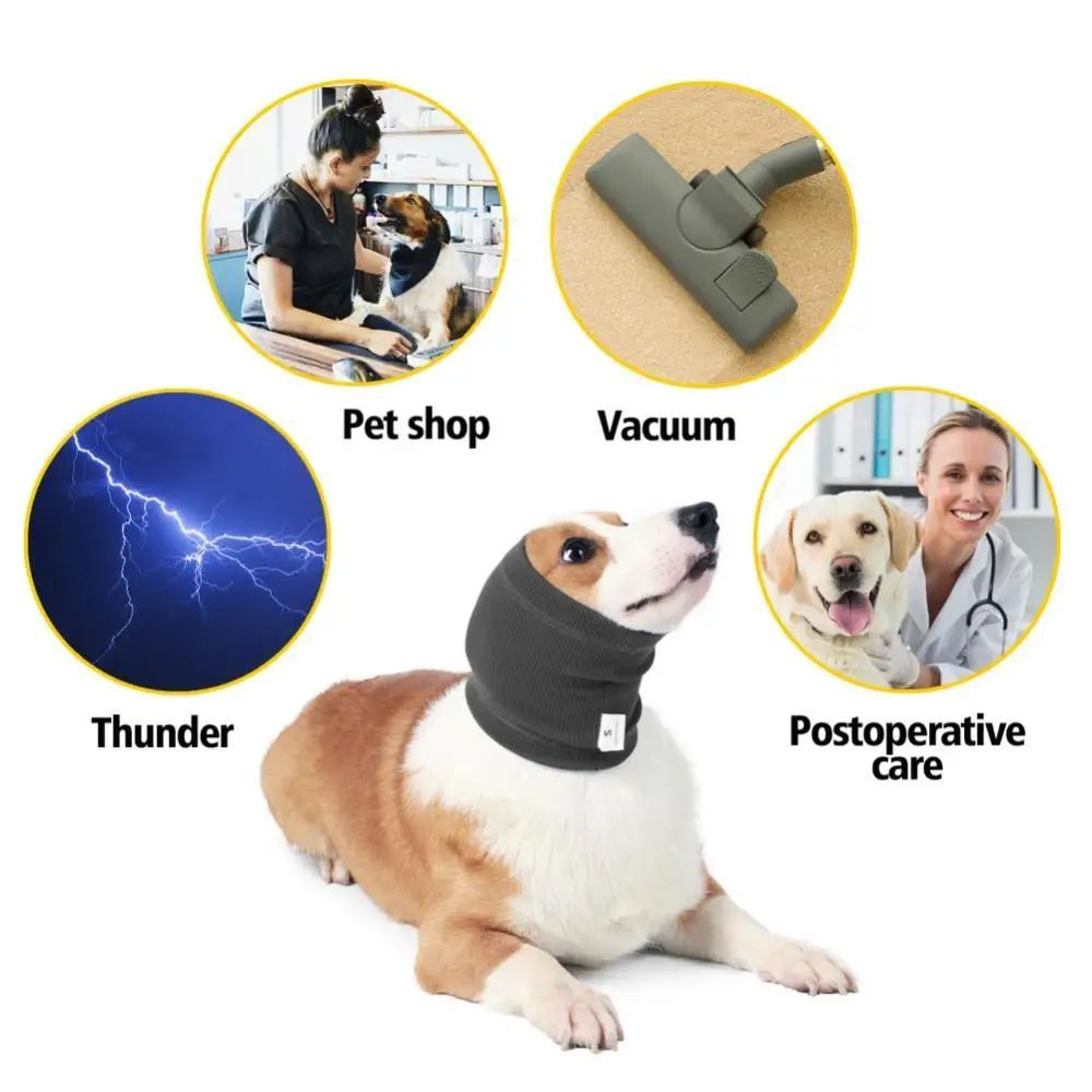 Pet Anxiety Relief Earmuff – Noise Cancel Grooming Headband for Dogs