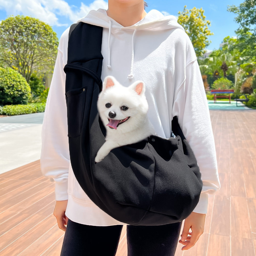 Autumn Winter Pet Carrier Crossbody Bag – Cat & Small Dog Outdoor Travel Shoulder Bag