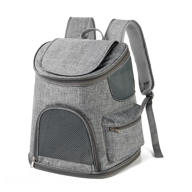 Oxford Cloth Pet Backpack Carrier for Small Dogs & Cats – Portable Breathable Pet Travel Backpack