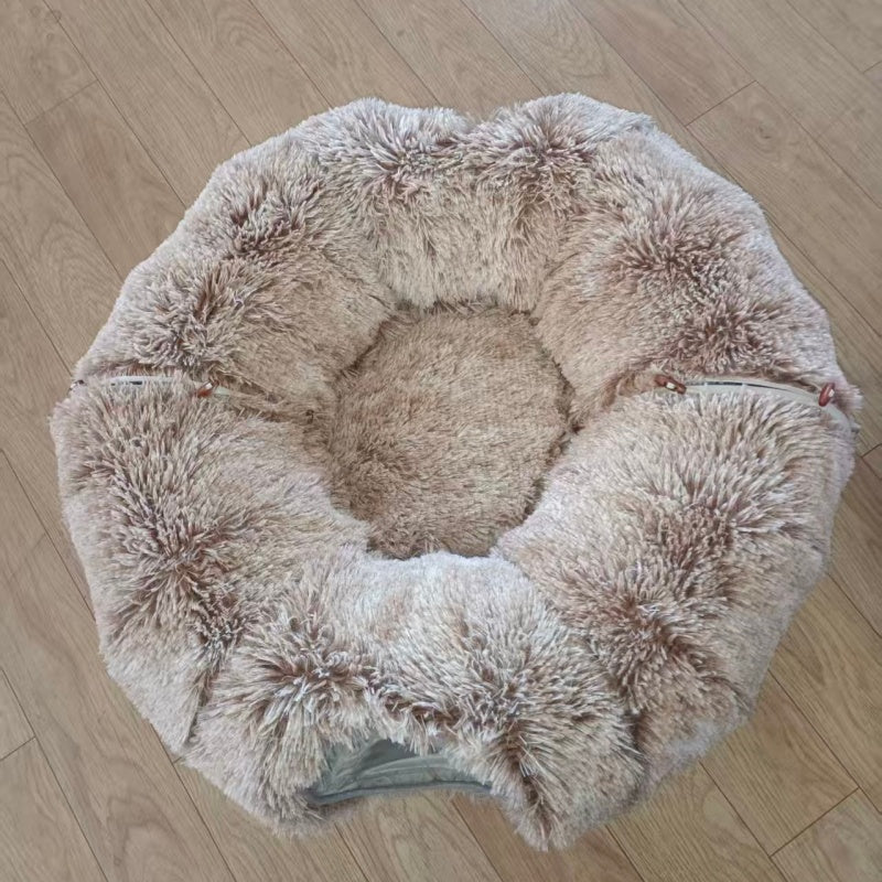 Premium Cat Tunnel Bed & Interactive Play Toy – Cozy Pet Nest for Small, Medium & Large Cats
